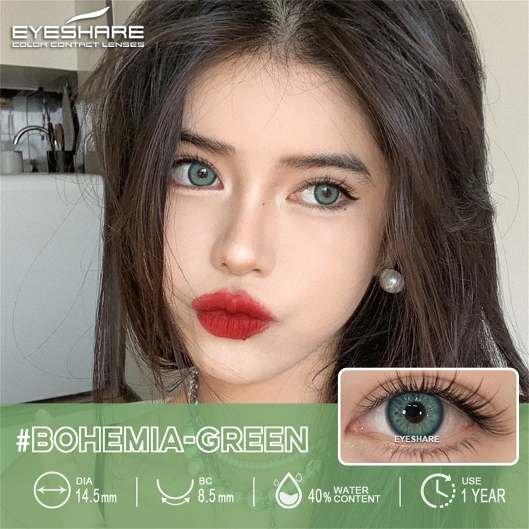 Rynx Bohemia Green 14.5 mm 1 Pair | 1 Year