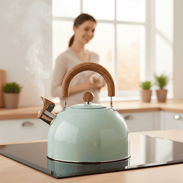 Lisslune | 3L stainless steel kettle with robust structure & soft grip