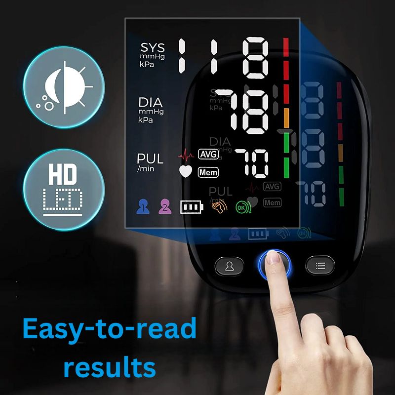 Lisslune | Blood Pressure Monitor with LED Display