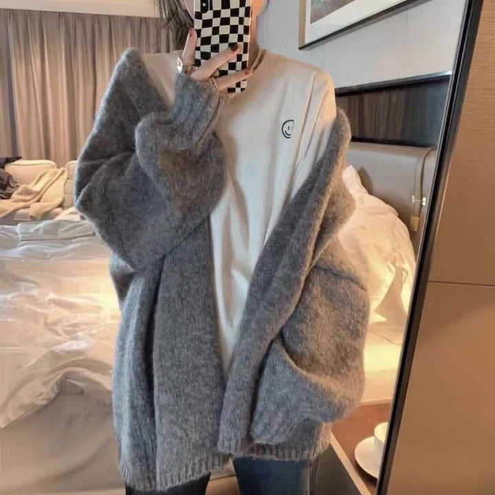 Lisslune | Warm thick knitted cardigan