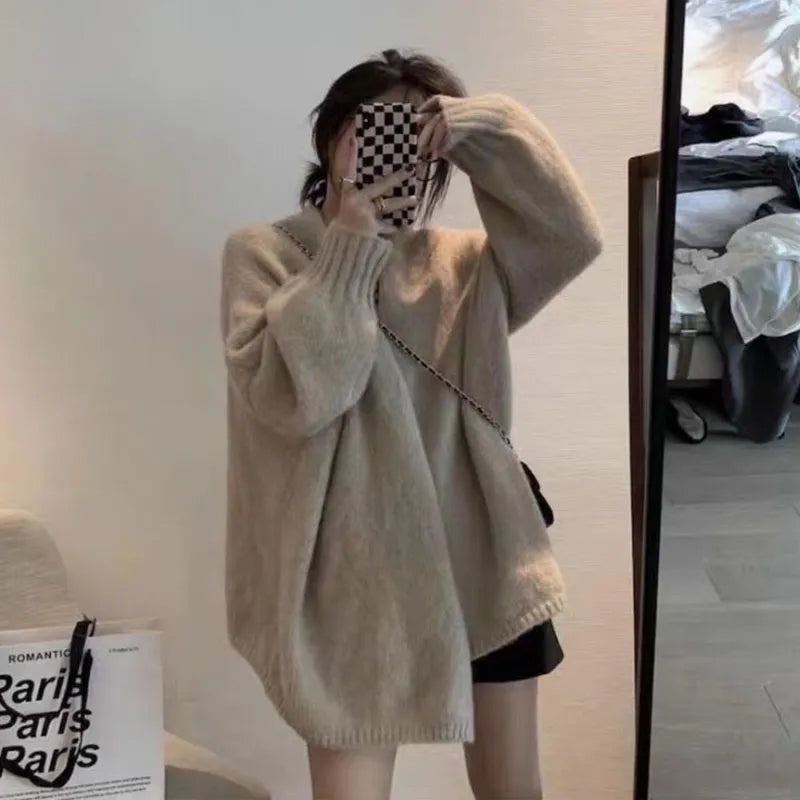 Lisslune | Warm thick knitted cardigan