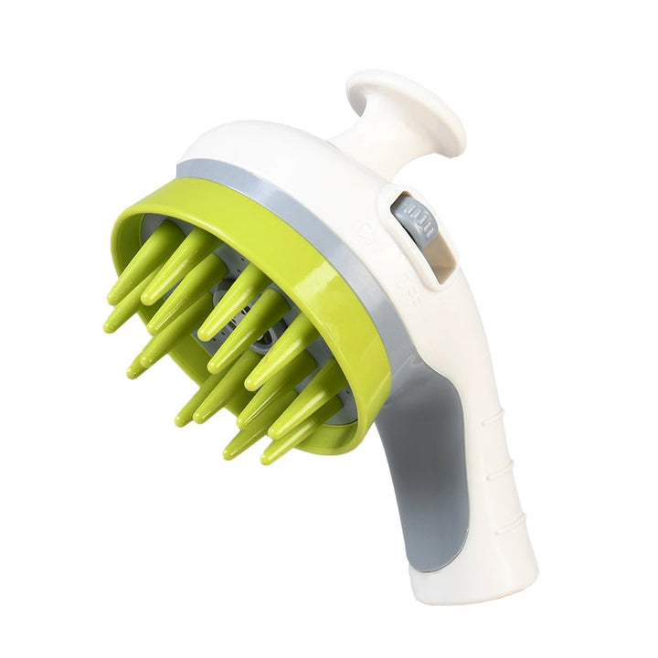 Pet Shower Shower Brush with Non-Slip Handle Nozzle (White)