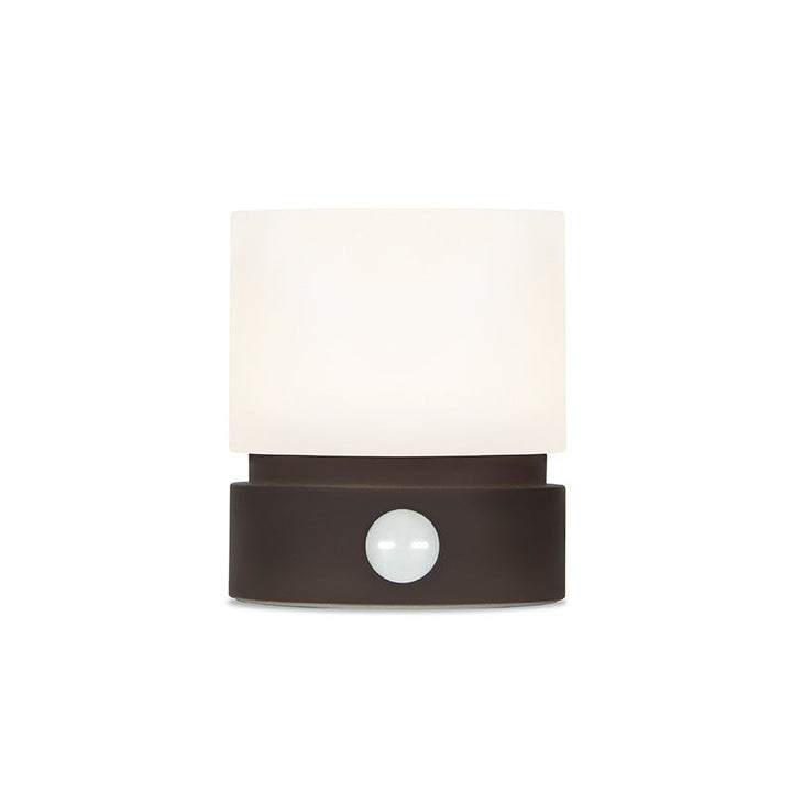 Lisslune | Contemporary Nordic Timer Rechargeable ABS HIPS Silicone Cylinder LED Table Lamp Night Light for Nightstand