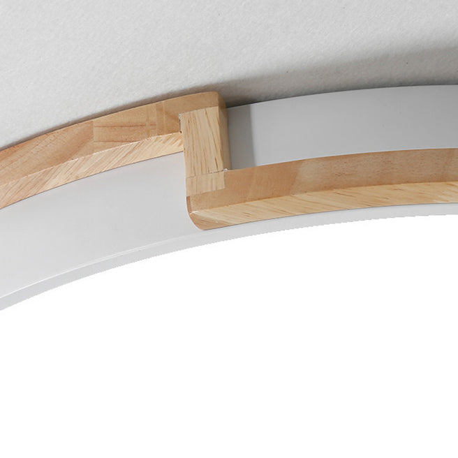Lisslune | LumenCraft Nordic LED Ceiling Light | Wooden Frame | Acrylic Shade | Mood Light | For Bedroom and Living Room