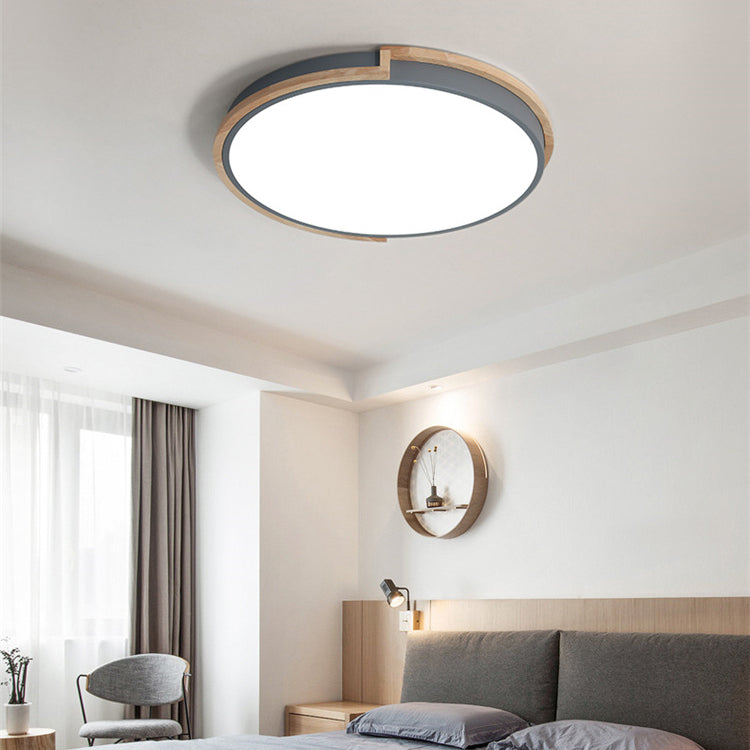 Lisslune | LumenCraft Nordic LED Ceiling Light | Wooden Frame | Acrylic Shade | Mood Light | For Bedroom and Living Room