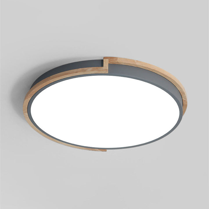 Lisslune | LumenCraft Nordic LED Ceiling Light | Wooden Frame | Acrylic Shade | Mood Light | For Bedroom and Living Room