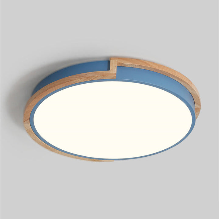 Lisslune | LumenCraft Nordic LED Ceiling Light | Wooden Frame | Acrylic Shade | Mood Light | For Bedroom and Living Room
