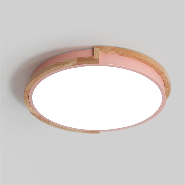 Lisslune | LumenCraft Nordic LED Ceiling Light | Wooden Frame | Acrylic Shade | Mood Light | For Bedroom and Living Room