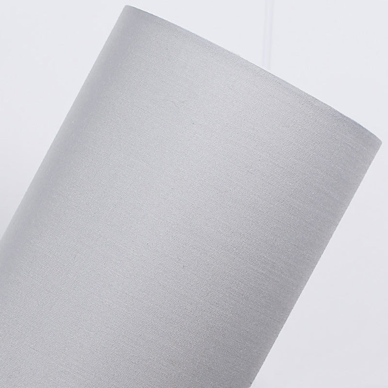 Lisslune | Traditional Japanese Cylinder Wood Fabric 1-Light Table Lamp for the Living Room
