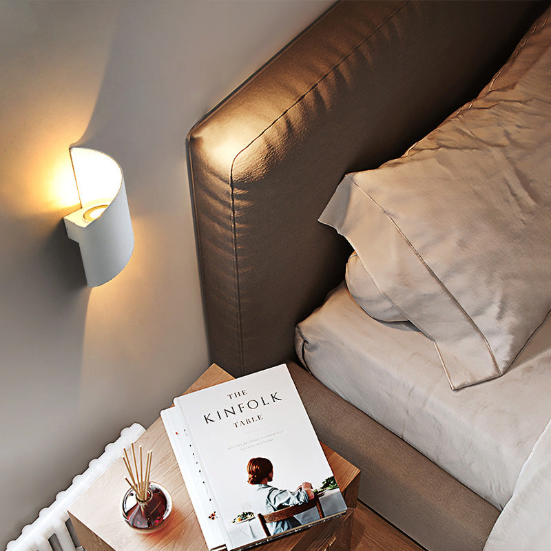Lisslune | Modern Minimalist Waterproof Spiral Aluminum Acrylic LED Wall Light for Bedroom