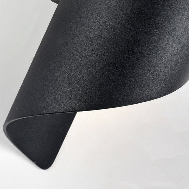 Lisslune | Modern Minimalist Waterproof Spiral Aluminum Acrylic LED Wall Light for Bedroom