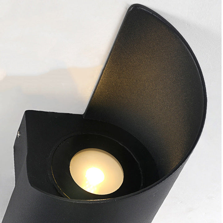 Lisslune | Modern Minimalist Waterproof Spiral Aluminum Acrylic LED Wall Light for Bedroom