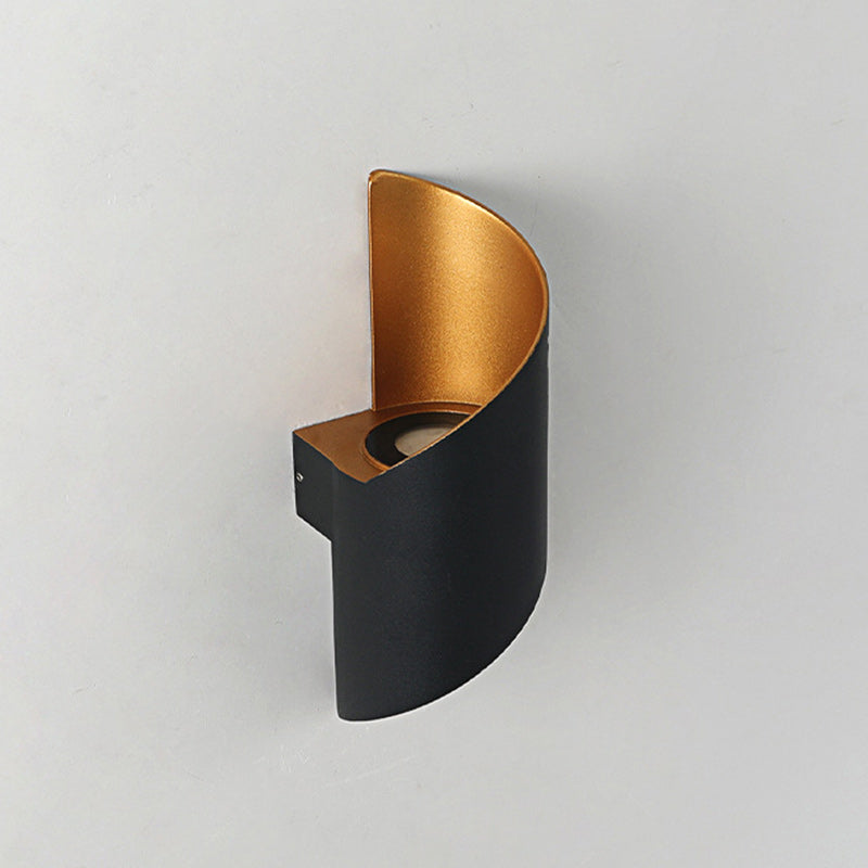 Lisslune | Modern Minimalist Waterproof Spiral Aluminum Acrylic LED Wall Light for Bedroom