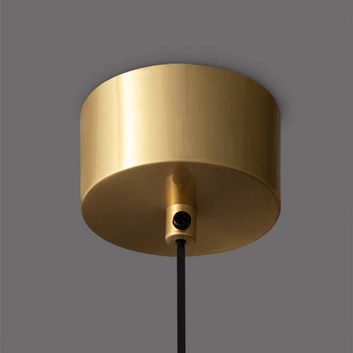 Lisslune | Minimalistic Round Cylinder Iron LED Pendant Light for Bedroom