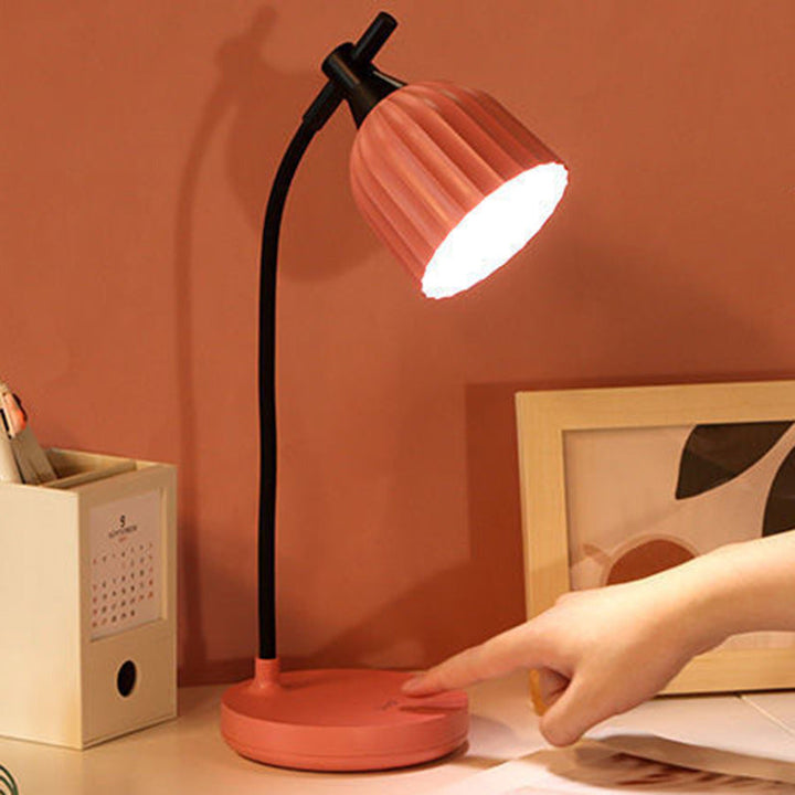 Lisslune | Modern Minimalistic Round Folded ABS LED Table Lamp For Living Room