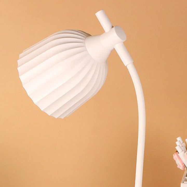 Lisslune | Modern Minimalistic Round Folded ABS LED Table Lamp For Living Room