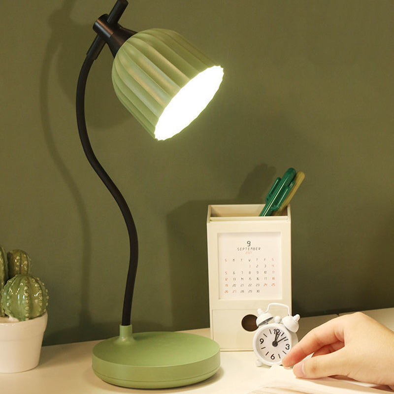 Lisslune | Modern Minimalistic Round Folded ABS LED Table Lamp For Living Room