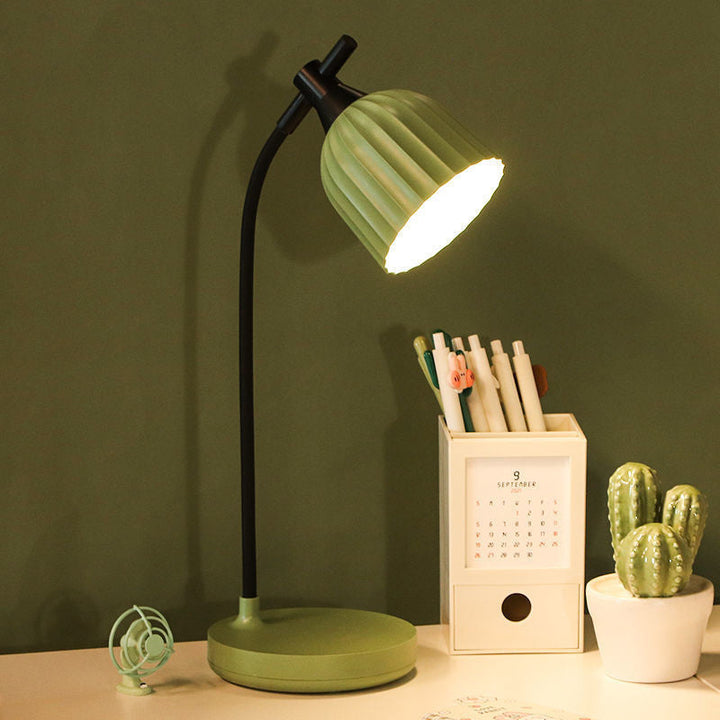 Lisslune | Modern Minimalistic Round Folded ABS LED Table Lamp For Living Room