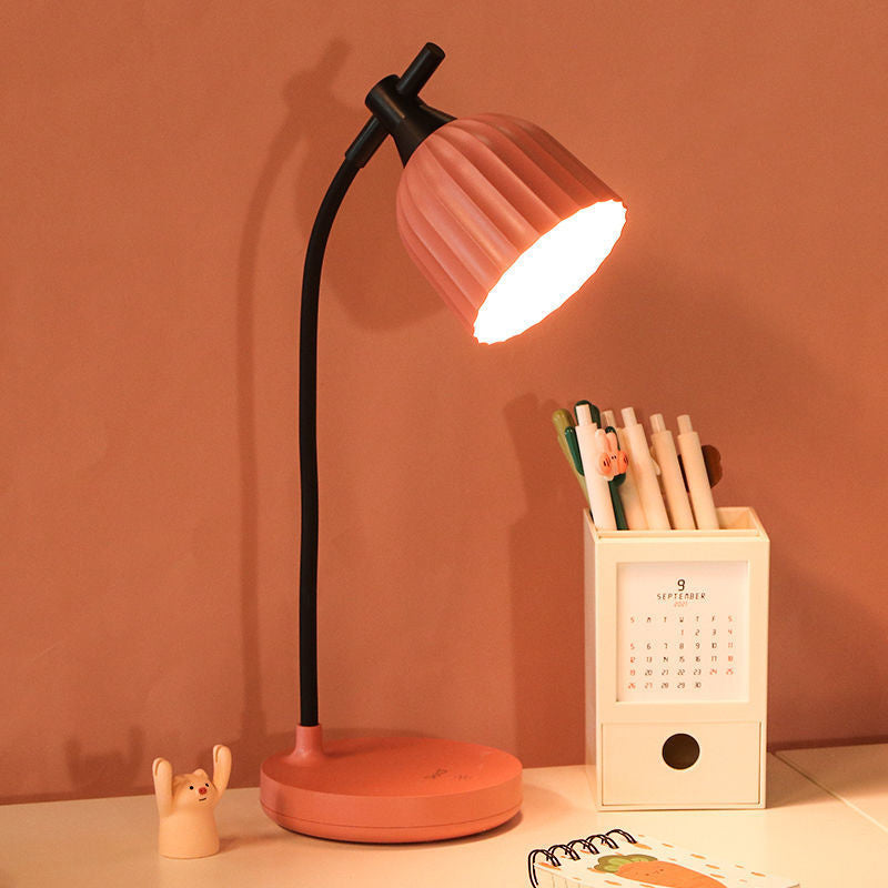 Lisslune | Modern Minimalistic Round Folded ABS LED Table Lamp For Living Room