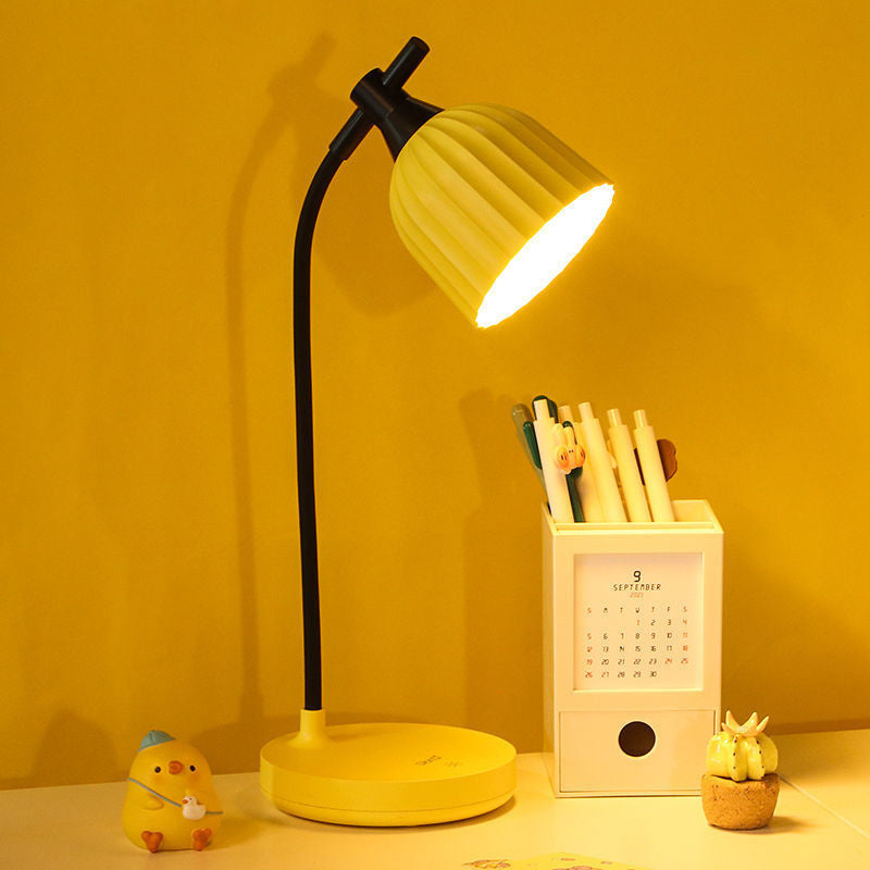 Lisslune | Modern Minimalistic Round Folded ABS LED Table Lamp For Living Room