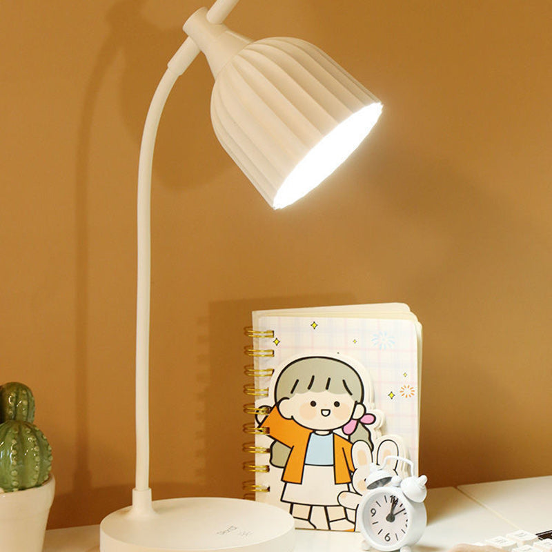 Lisslune | Modern Minimalistic Round Folded ABS LED Table Lamp For Living Room