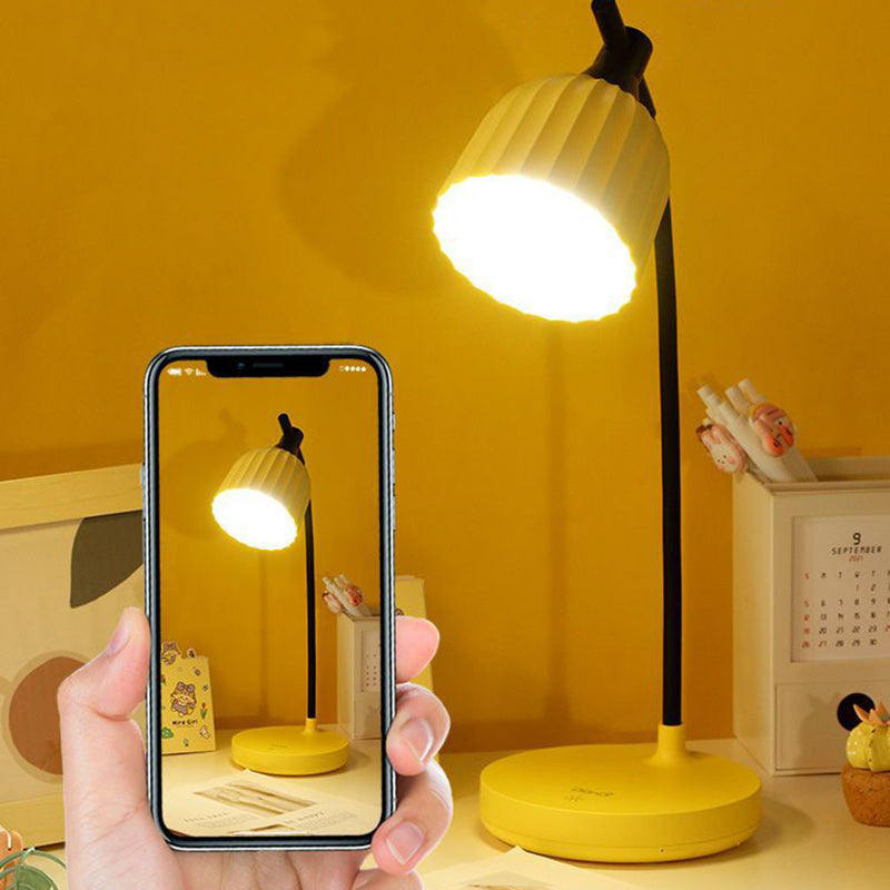 Lisslune | Modern Minimalistic Round Folded ABS LED Table Lamp For Living Room
