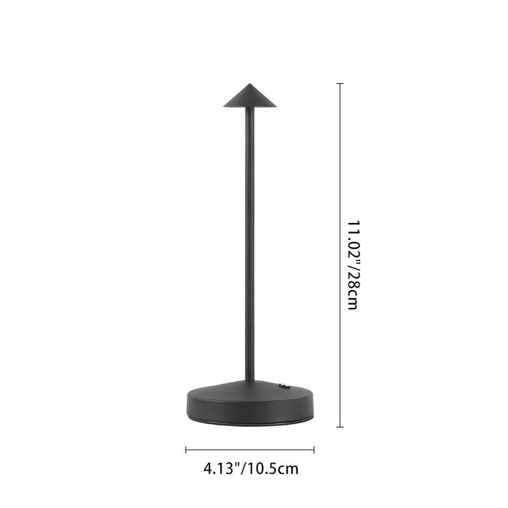 Lisslune | Modern Simplicity Triangle Cone Round Acrylic Cylinder Iron LED Table Lamp for the Living Room