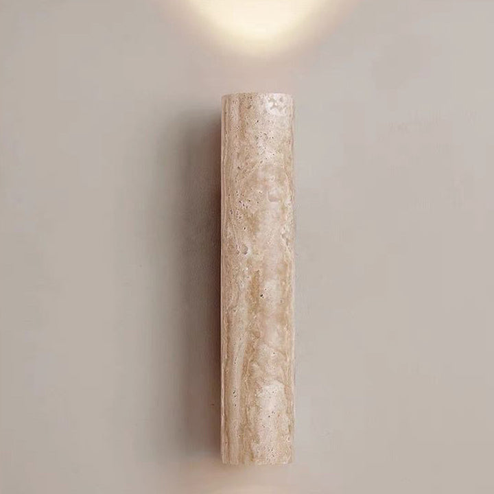 Lisslune | Nordivea Travertine Wall Light | Scandinavian Design | 2-Light | Wood & Travertine
