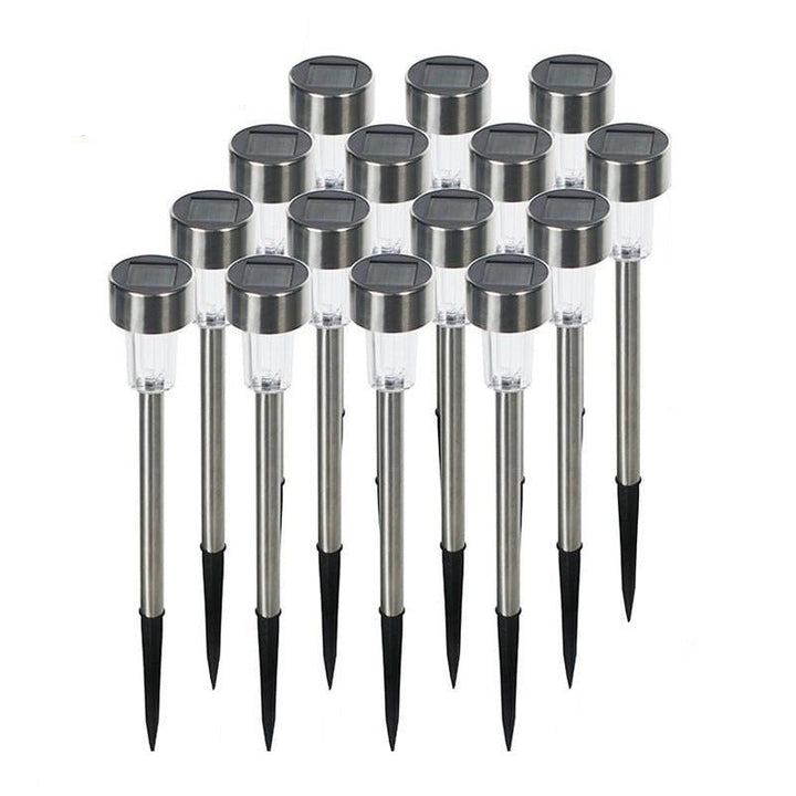 Lisslune | Modern simplicity solar waterproof stainless steel cylinder LED landscape lighting outdoor light for the garden