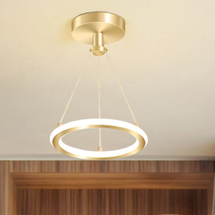 Lisslune | Contemporary Nordic Round Metal Silica LED Semi-Flush Mount Ceiling Light for Corridor