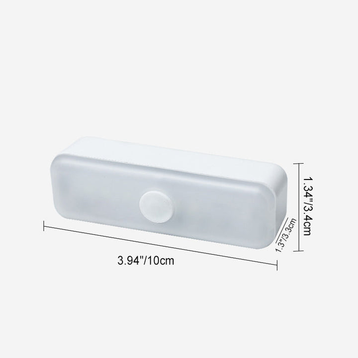 Lisslune | Modern Minimalist Rechargeable Magnetic Suction Cup Plastic Strip Rectangular LED Wall Light Night Light For Studying