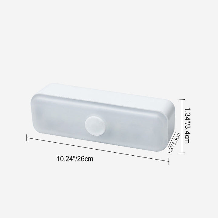 Lisslune | Modern Minimalist Rechargeable Magnetic Suction Cup Plastic Strip Rectangular LED Wall Light Night Light For Studying