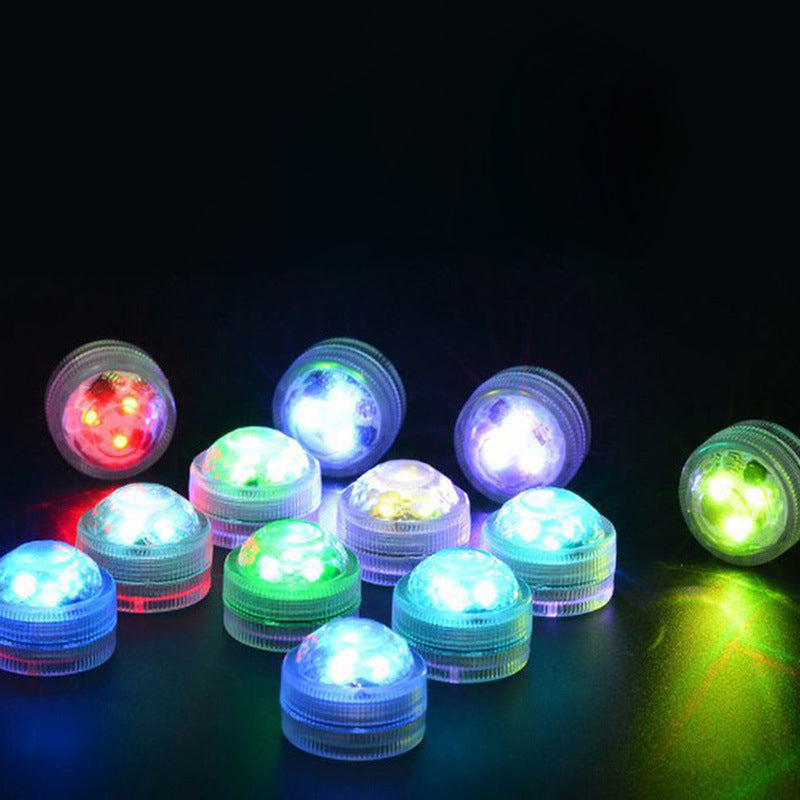 Lisslune | Modern simplicity waterproof battery PS round underwater LED landscape lighting outdoor light for outdoor patio