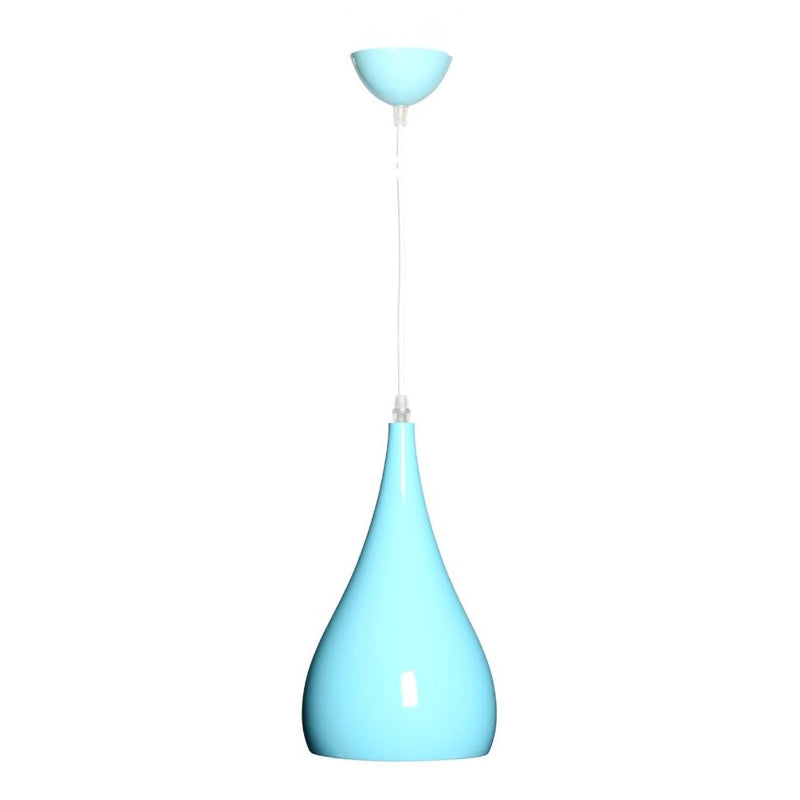 Lisslune | Nordic Iron Wood Aluminum Pumpkin Water Drop 1-Light Pendant Light for Dining Room