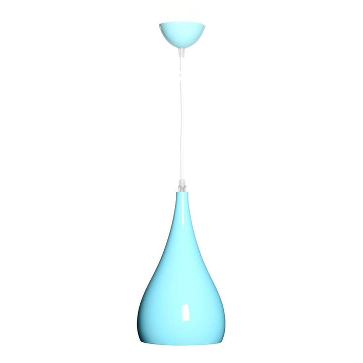 Lisslune | Nordic Iron Wood Aluminum Pumpkin Water Drop 1-Light Pendant Light for Dining Room