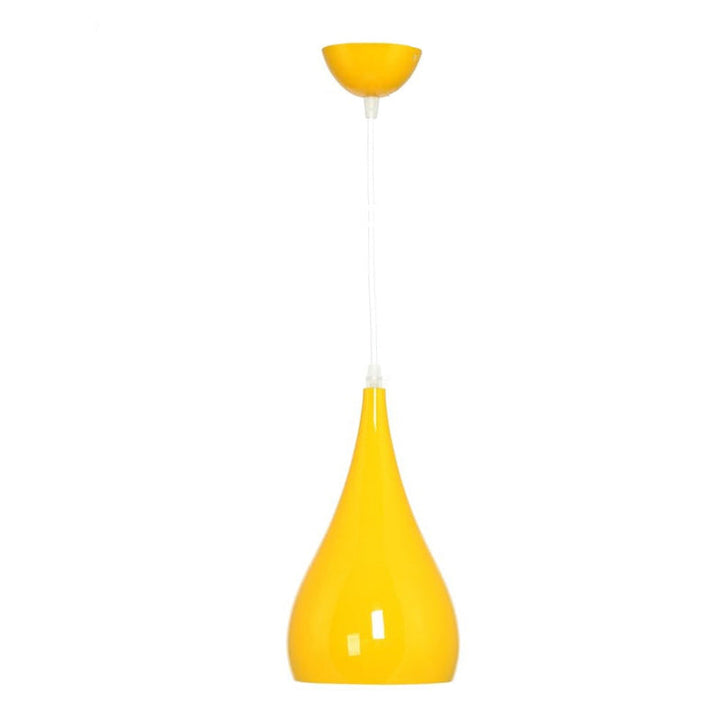 Lisslune | Nordic Iron Wood Aluminum Pumpkin Water Drop 1-Light Pendant Light for Dining Room