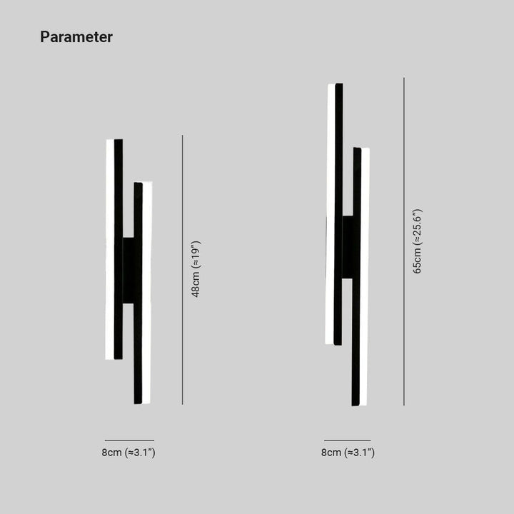 Lisslune | Alana Modern LED Wall Light - Elegant Black/Gold Wall Lighting for Living Room and Bedroom