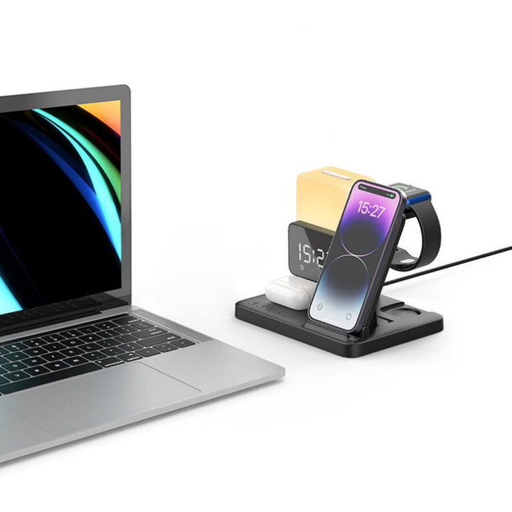 Lisslune | Multi-Functional Night Light Clock Wireless Charger