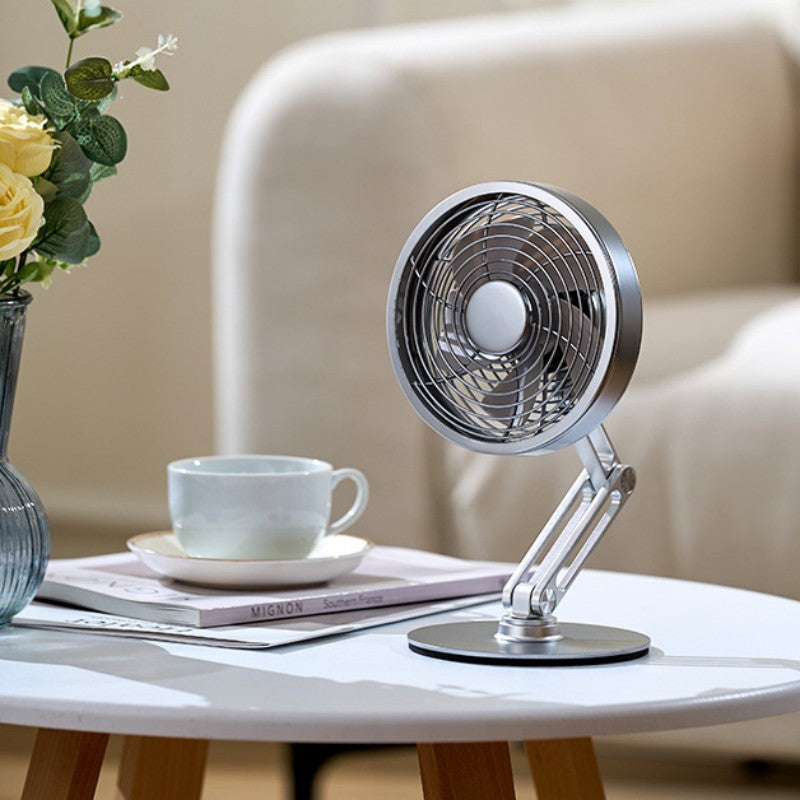 Lisslune | Desktop 360¬∞ Rotatable Foldable Metal Mini Fan