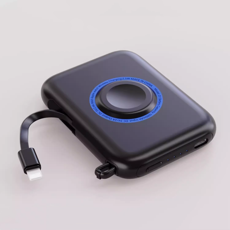 Lisslune | Portable Smartphone Watch 2-In-1 With Built-In Data Cable And Power Bank