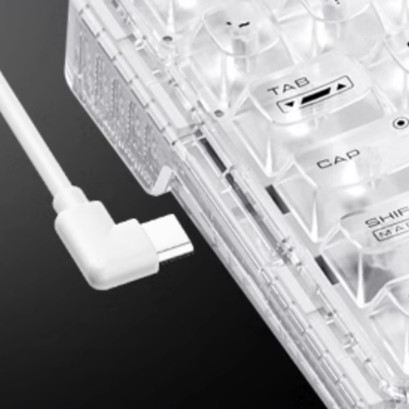 Lisslune | Wired Transparent Keycap Casket Mechanical Keyboard