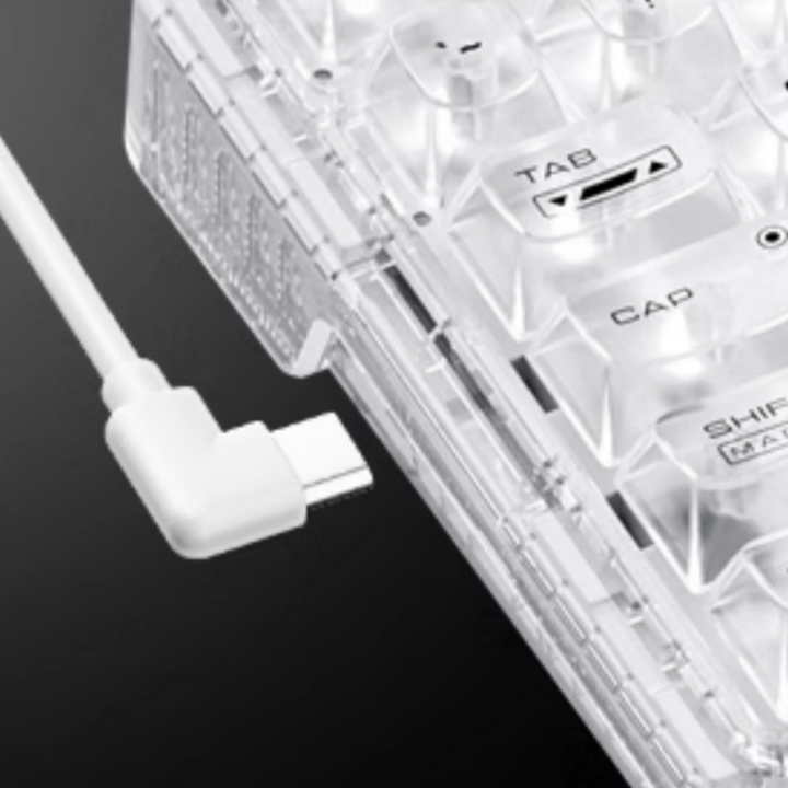 Lisslune | Wired Transparent Keycap Casket Mechanical Keyboard