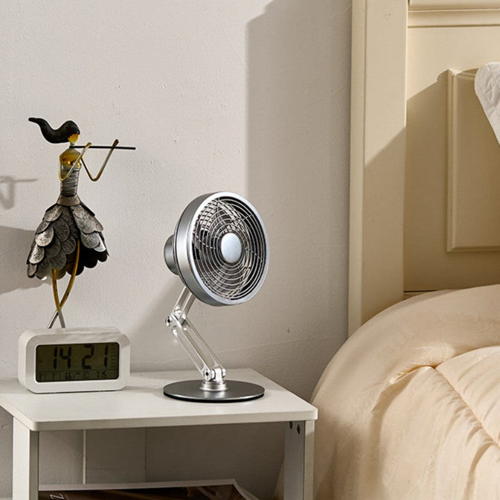 Lisslune | Desktop 360¬∞ Rotatable Foldable Metal Mini Fan