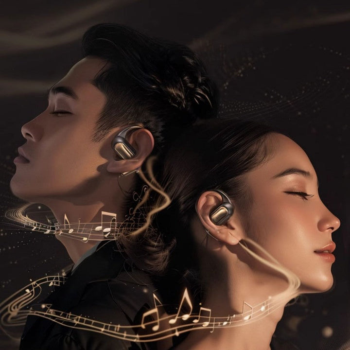 Lisslune | Wireless Noise-Canceling Bluetooth Earbuds With Ear Hooks