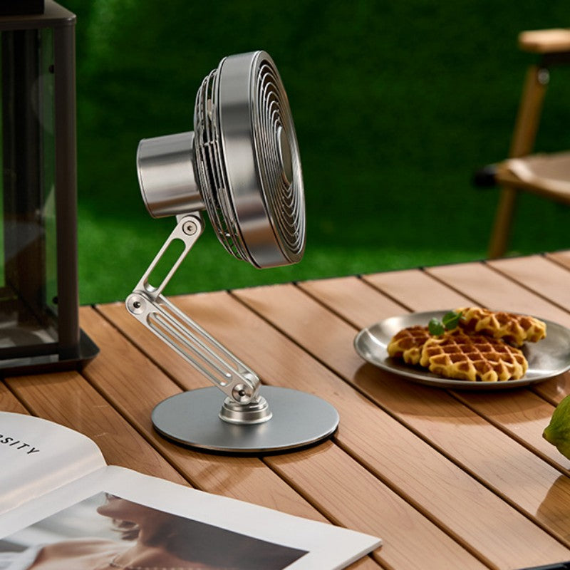 Lisslune | Desktop 360¬∞ Rotatable Foldable Metal Mini Fan