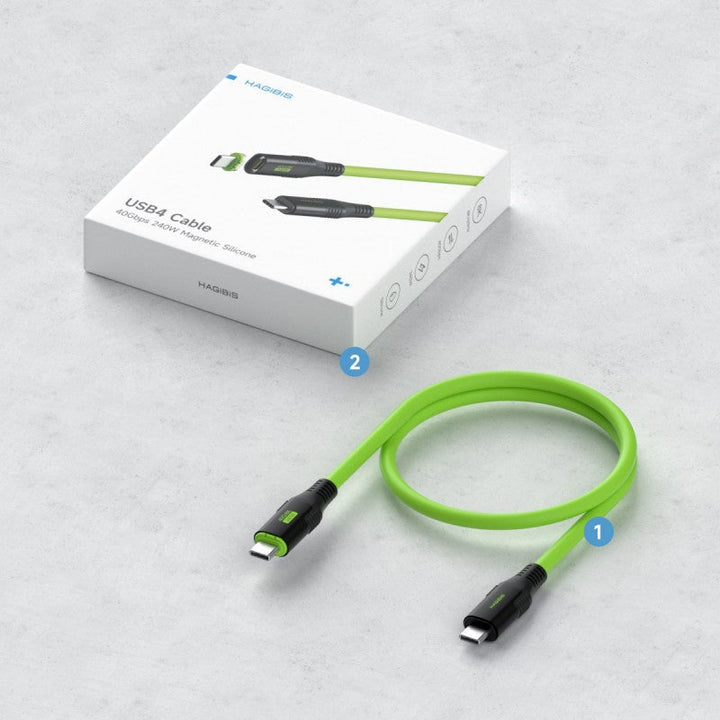 Lisslune | USB4 Magnetic Adsorption Full-Featured Data Cable