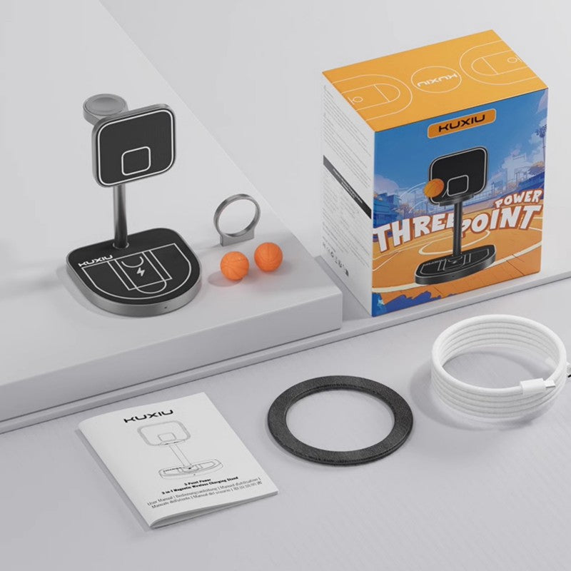 Lisslune | 3-in-1 Basketball-Style Magnetic Wireless Charger