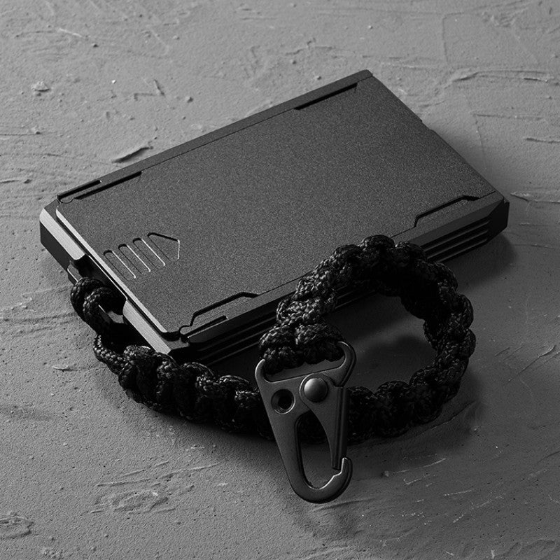 Lisslune | Ultra-Thin Metal Wallet For Work IDs And Cards