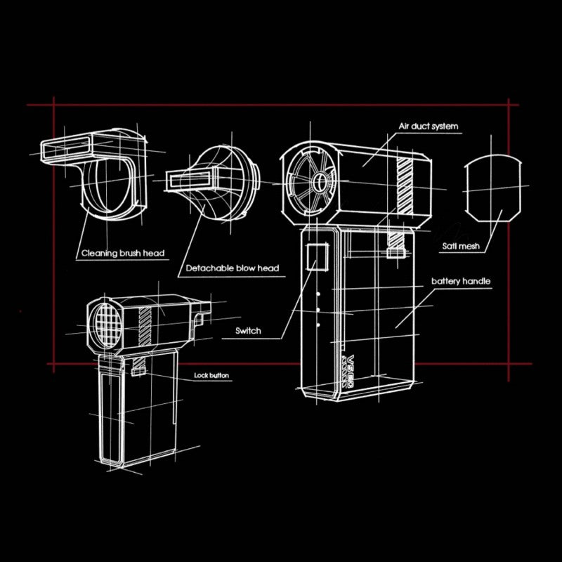 Lisslune | Handheld High-Speed Turbine Electric Air Blower
