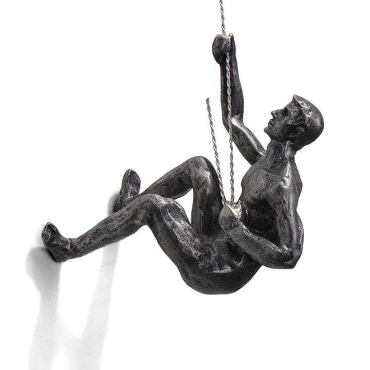Lisslune | CraftedClimb Climbing Figures Wall Decoration – Inspiring Wall Art of Resin and Iron